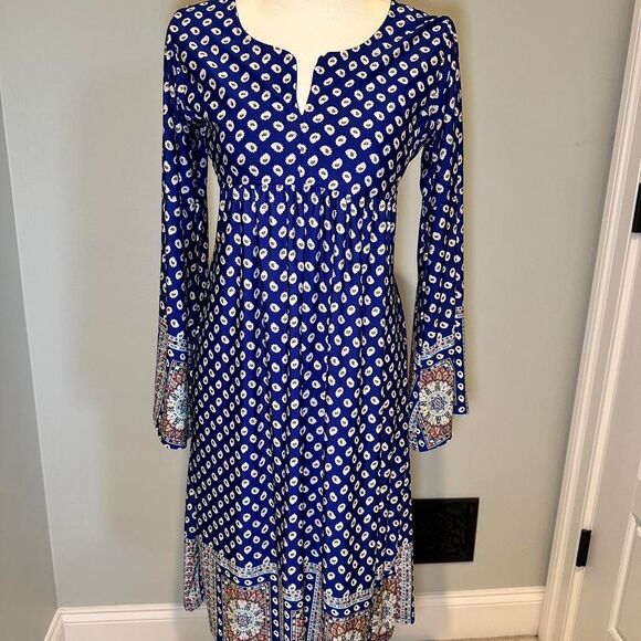 Source Unknown Dresses & Skirts - Reborn Boho Dress Women's Midi Paisley Print Small